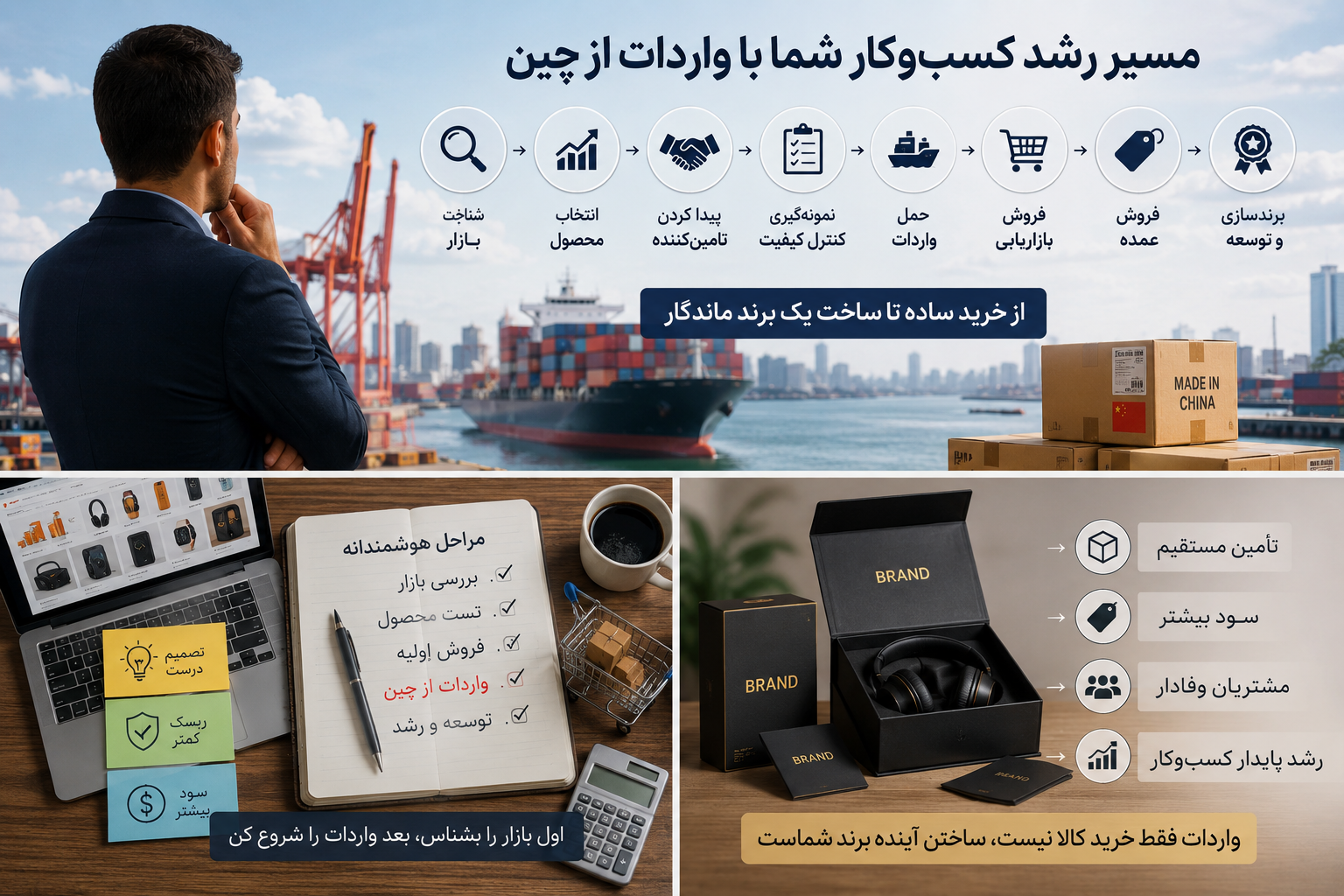 بخش هفتم: از خرید از بازار تهران تا واردات مستقیم؛ چگونه یک کسب‌وکار کوچک را به یک تجارت بزرگ‌تر تبدیل کنیم؟